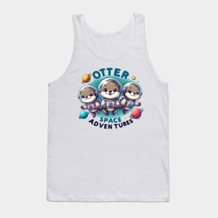 Otterly Stellar: 'Otter Space Adventures' Illustration Tank Top